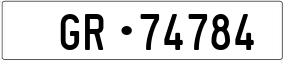 Trailer License Plate